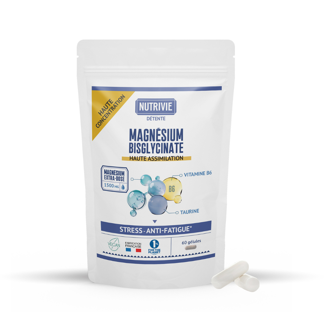 Magnésium bisglycinate 1500 mg - 60 gélules — Nutrivie