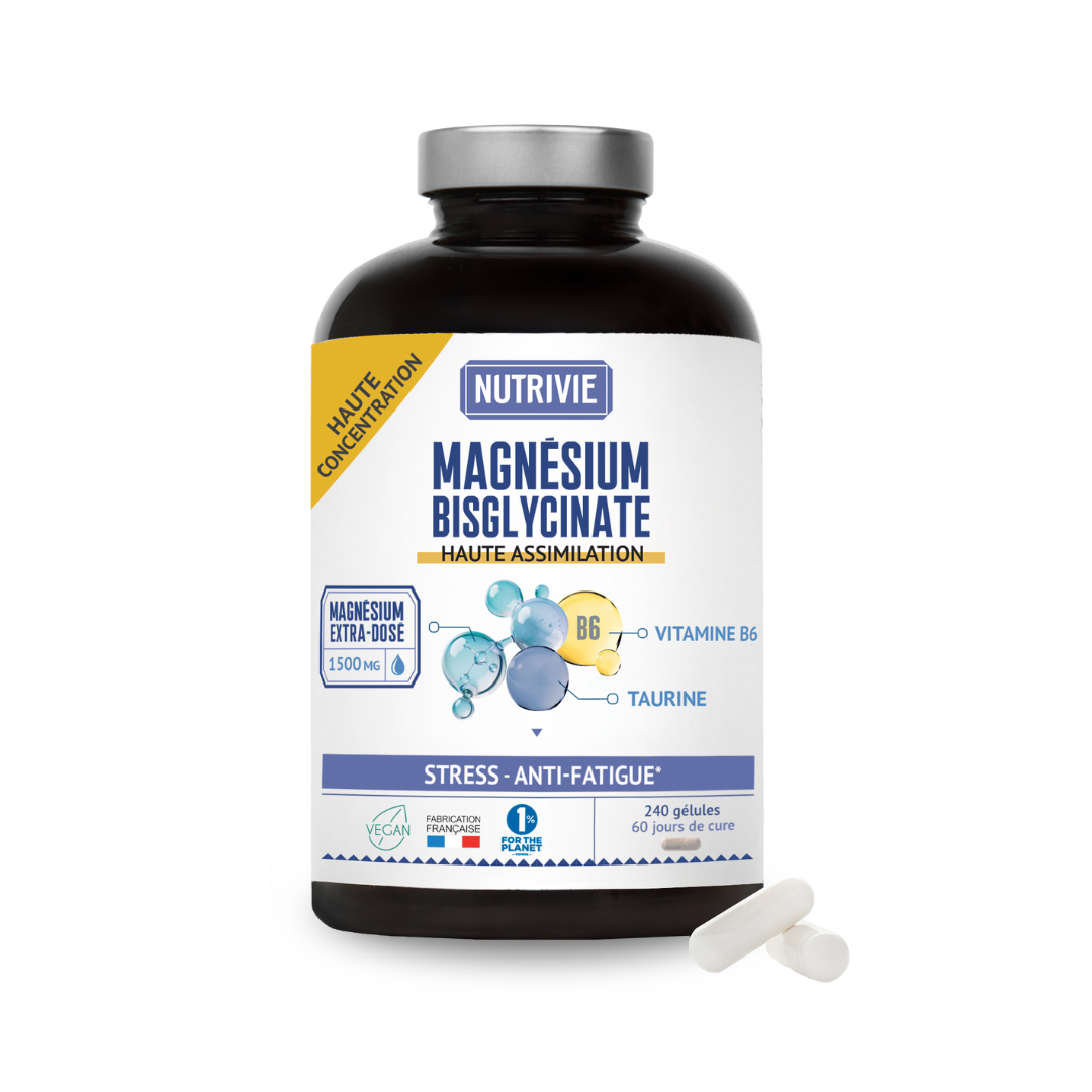 Magnésium bisglycinate 1500 mg - 240 gélules