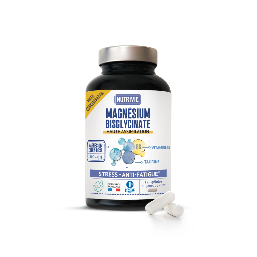 Magnésium Bisglycinate Nutrivie stress anti-fatigue