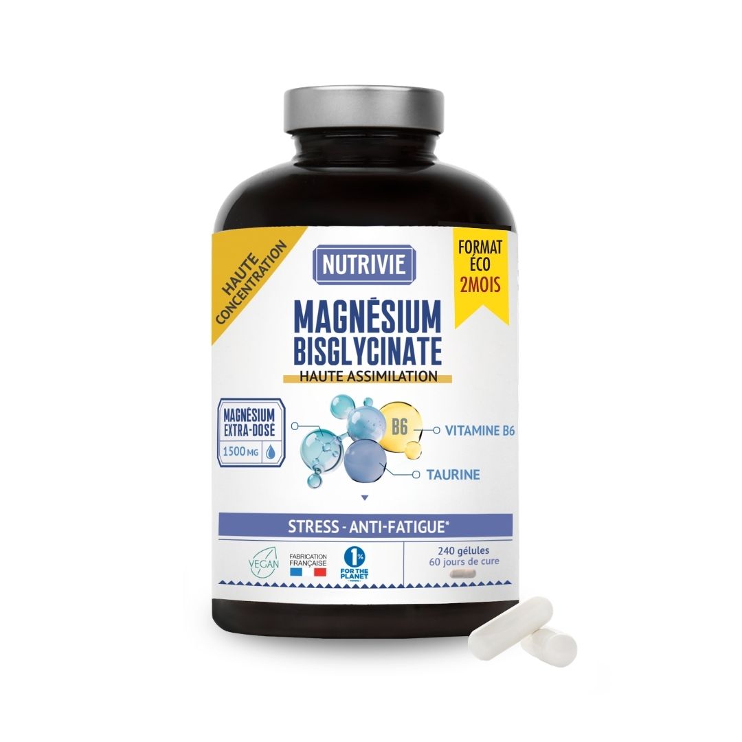 Magnésium bisglycinate 1500 mg - 240 gélules