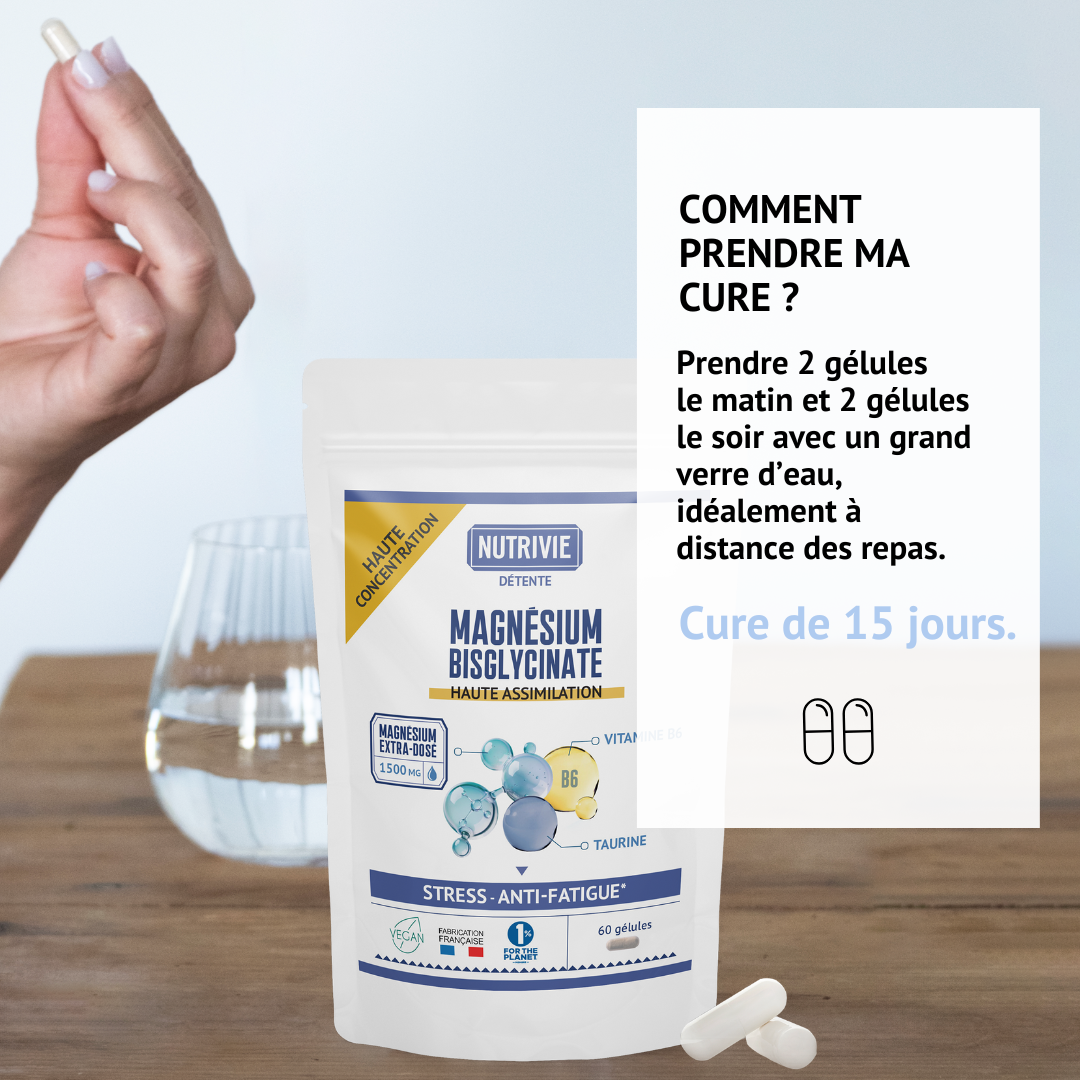 Magnésium bisglycinate 1500 mg - 60 gélules