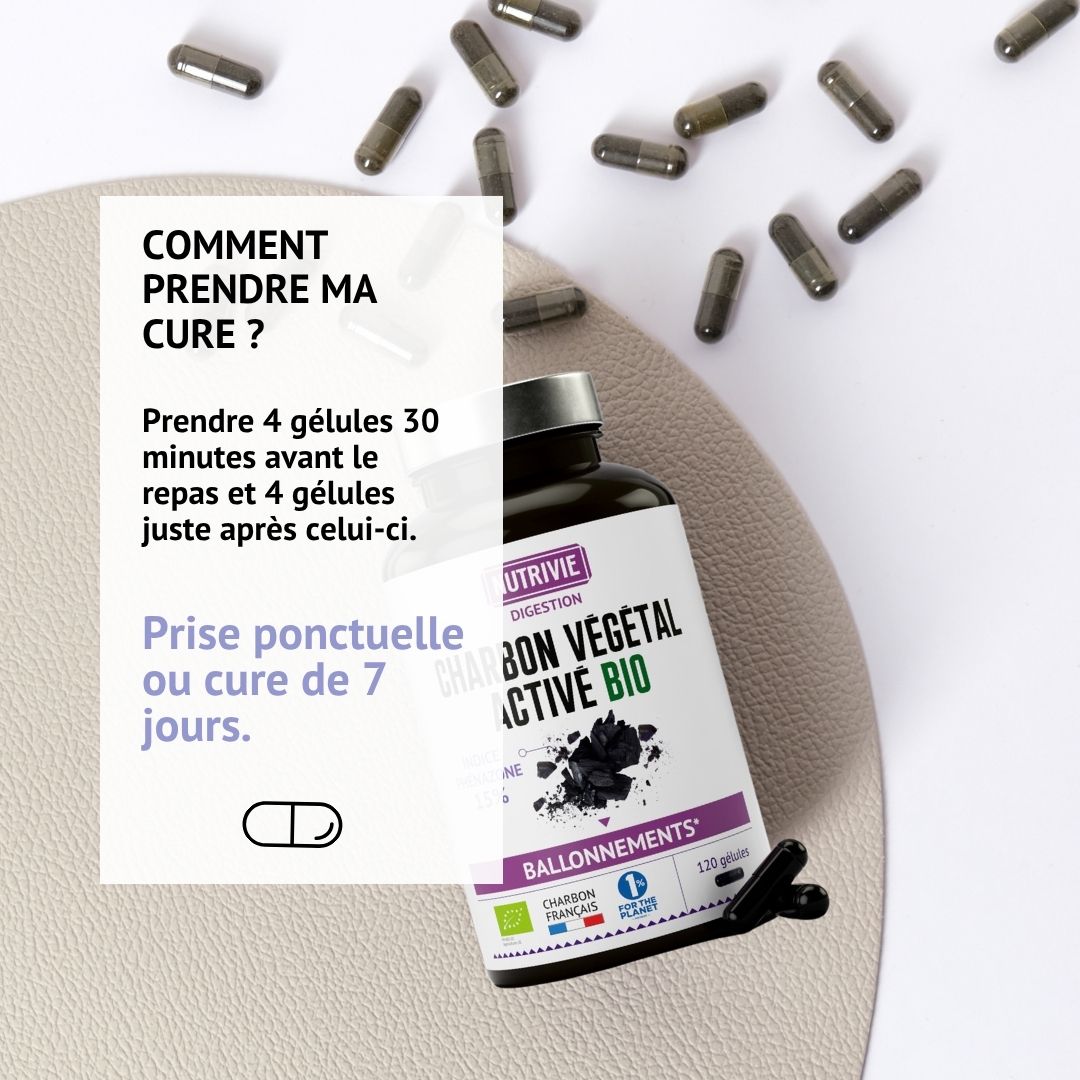 Charbon Végétal Activé BIO (120 gélules)