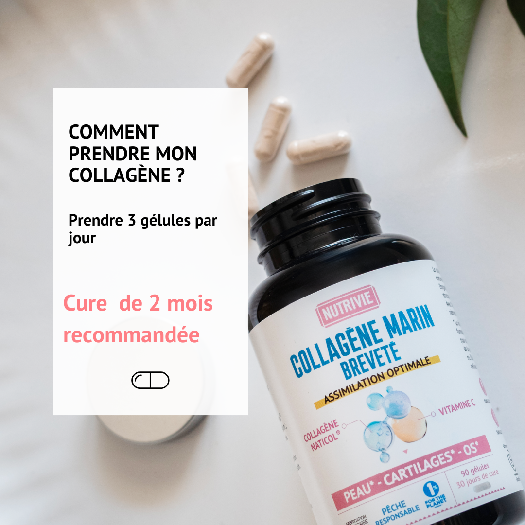 Posologie et cure du Collagène marin breveté Naticol de Nutrivie