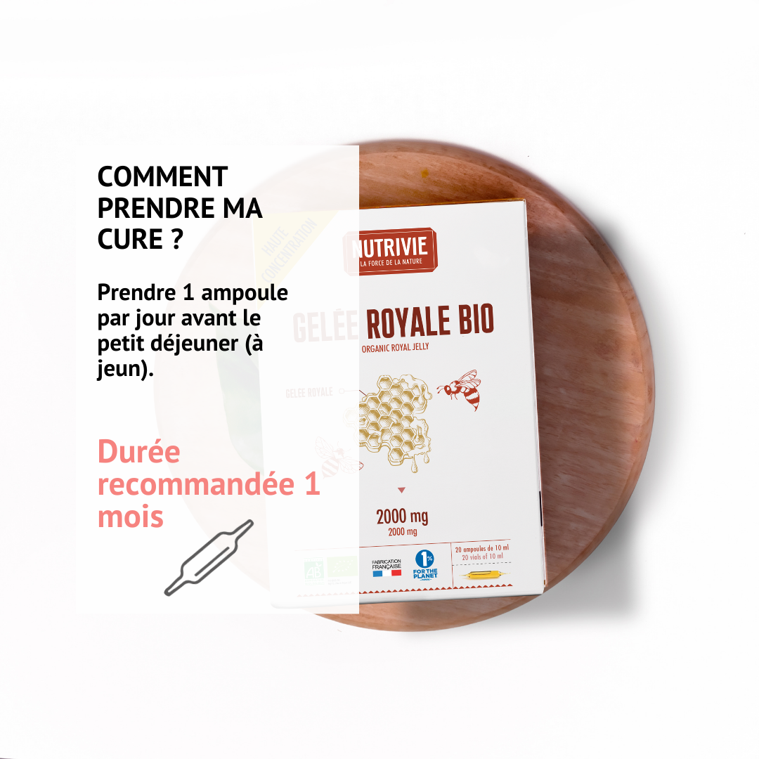 Posologie et cure de la Gelée Royale Bio Nutrivie