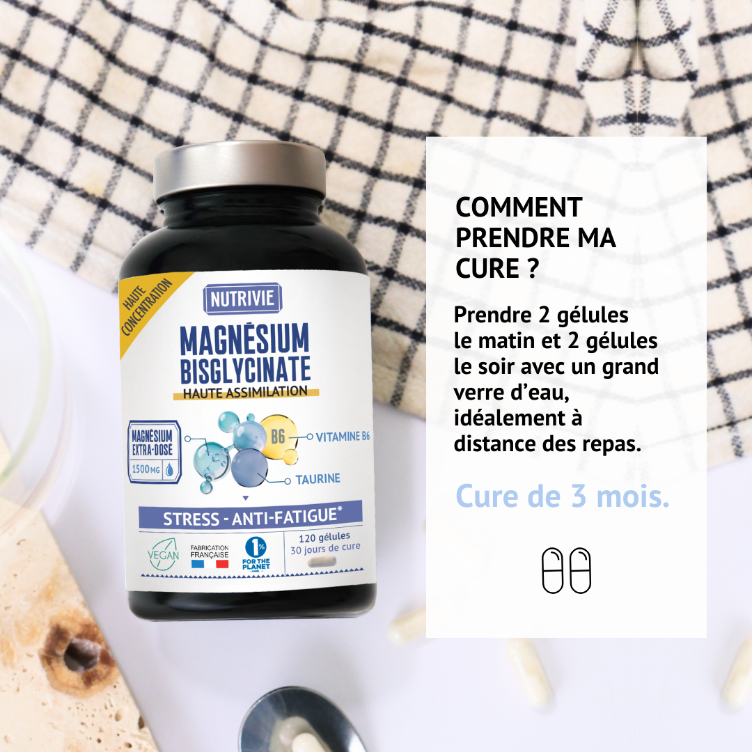 Posologie et cure du Magnésium Bisglycinate Nutrivie 