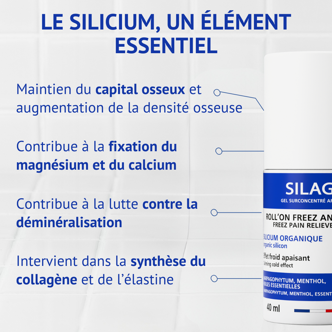 Roll-on Freeze Silicium Organique - Silagic