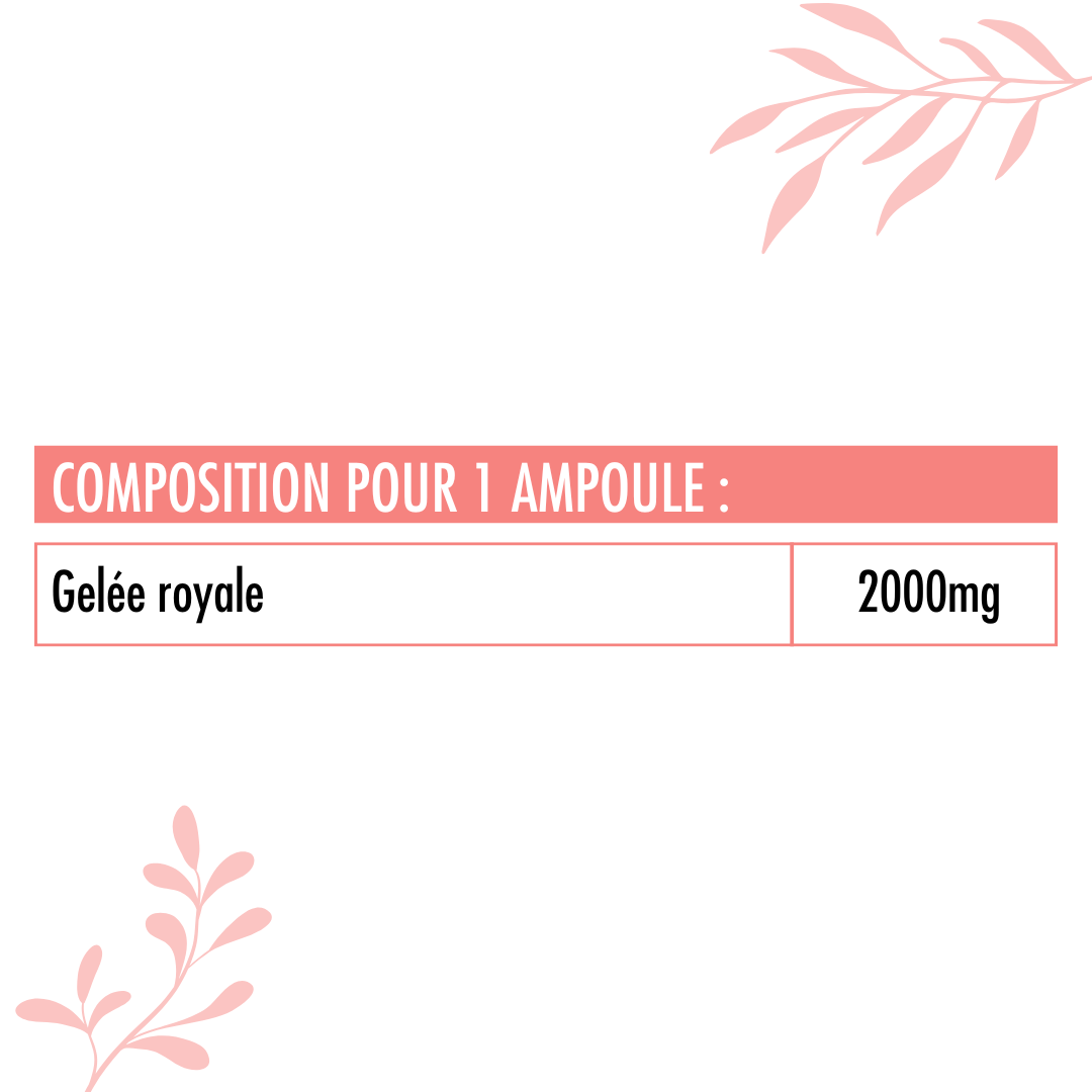 Valeurs nutritionnelles de la Gelée Royale Bio Nutrivie