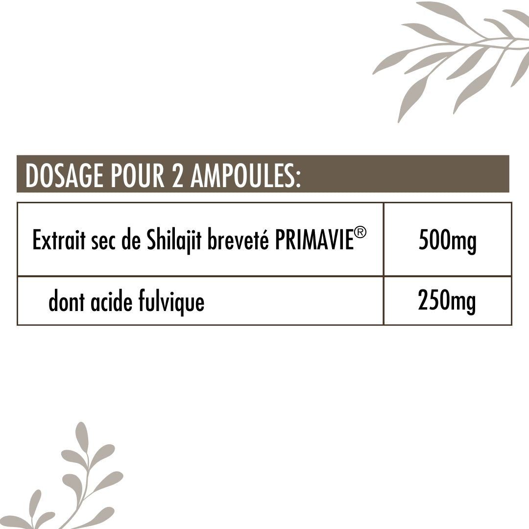 Shilajit Primavie® ampoules