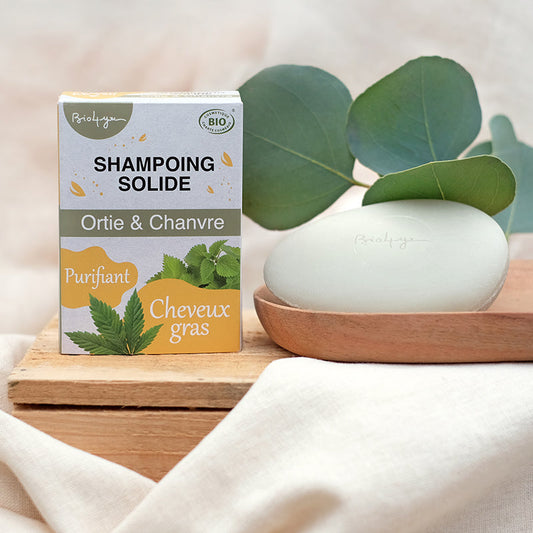 Pack - 3x Shampoing Solide pour Cheveux Gras BIO